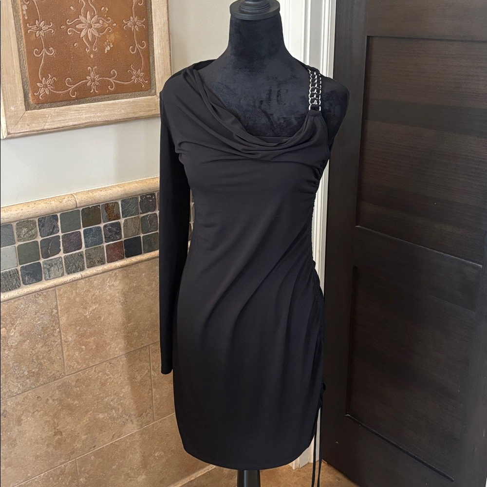 Cache Black Long Sleeve Dress or top